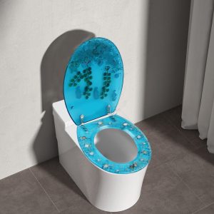 Transparent Elongated Toilet Seat, Slow Close Toilet Seats, Strong Hinges