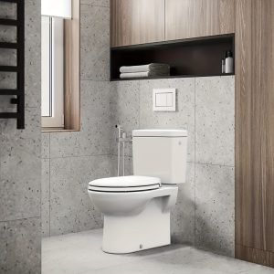 Elegant Home Comfort: Elongated White Wood Toilet Seat With Easy-Off Hinges And Easy Assembly